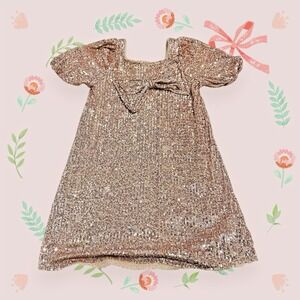 ZARA Girls Pink Sequin Dress Size 11-12 Yrs 152cm Formal Party EUC Worn Once